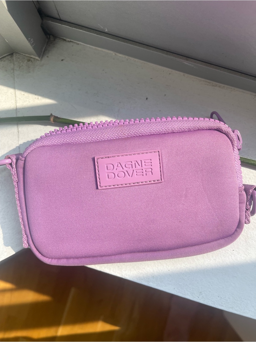 Dagne Dover Purple Neoprene Crossbody Bag